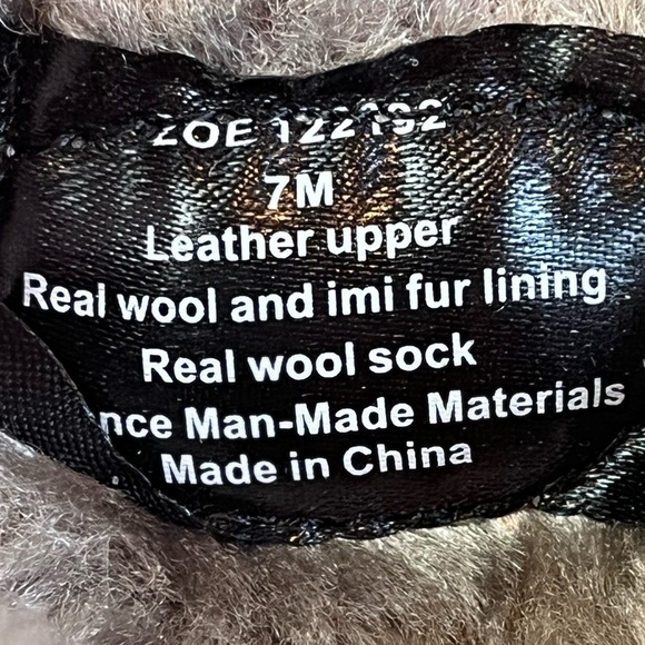 Bjorndal Suede Leather Wool Tall Sock Boots Size 7 Gray - Picture 14 of 16